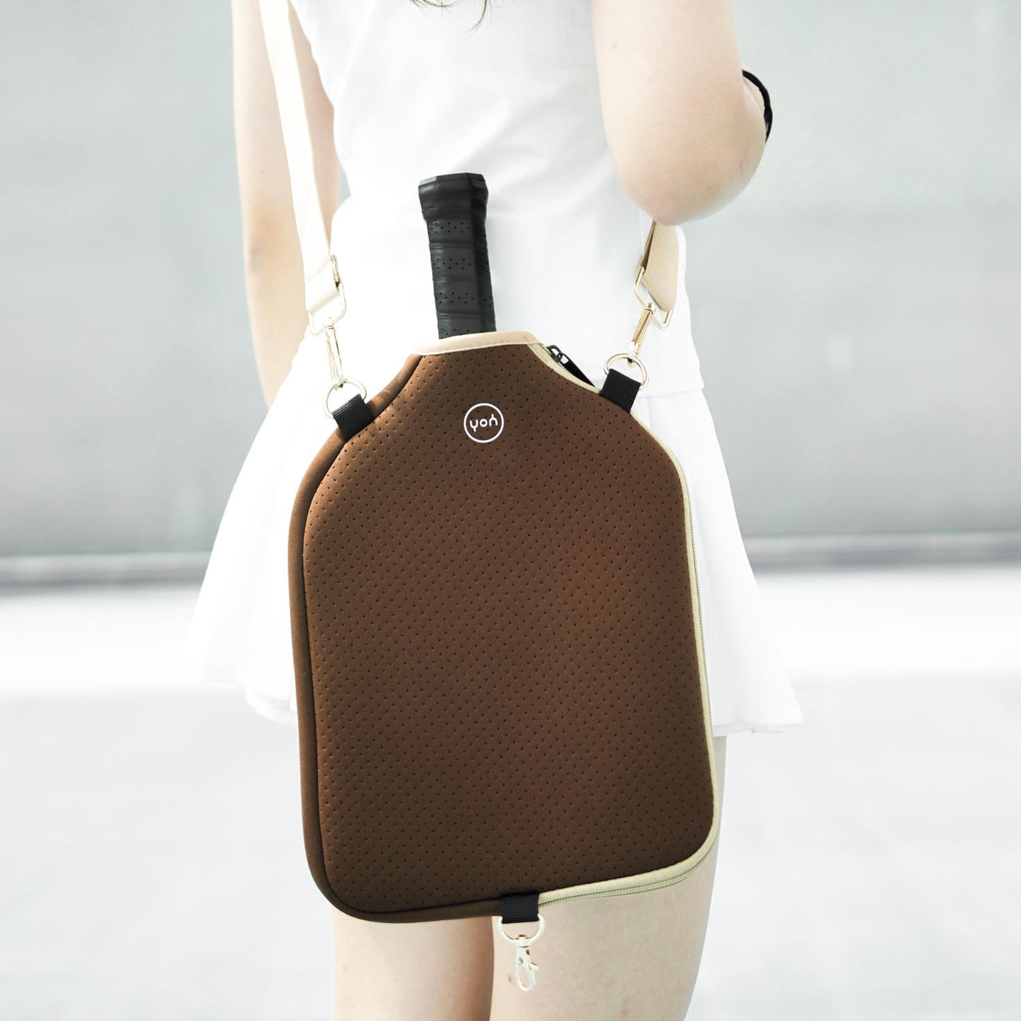 Crossbody Paddle Cover in Coffee