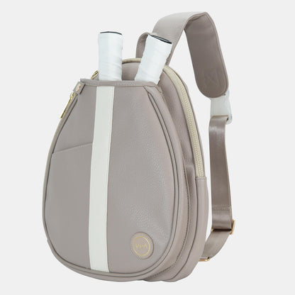 Eco Pickleball Sling Bag in Latte