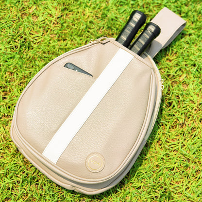 Eco Pickleball Sling Bag in Latte